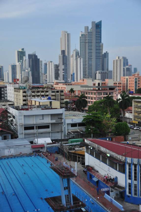 Vista da Cidade do Panamá, a capital do país, do alto do nosso hotel na cidade